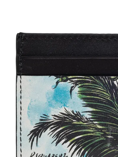 Dsquared2 Palm-print Card Holder In Multi