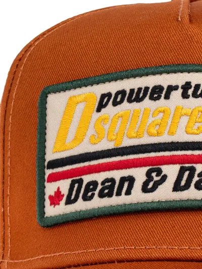Dsquared2 Logo-patch Baseball Cap In Orange