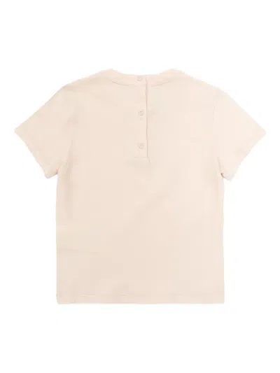 Fendi Embroidered Short-sleeve T-shirt In Pink