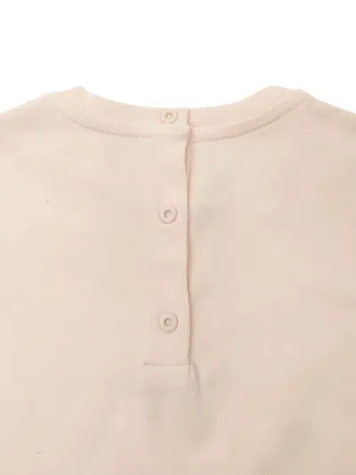 Fendi Embroidered Short-sleeve T-shirt In Pink