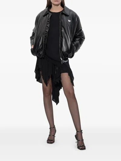 Dsquared2 Embroidery Short-sleeve T-shirt In Black