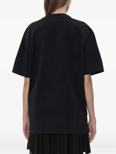 Dsquared2 Embroidery Short-sleeve T-shirt In Black