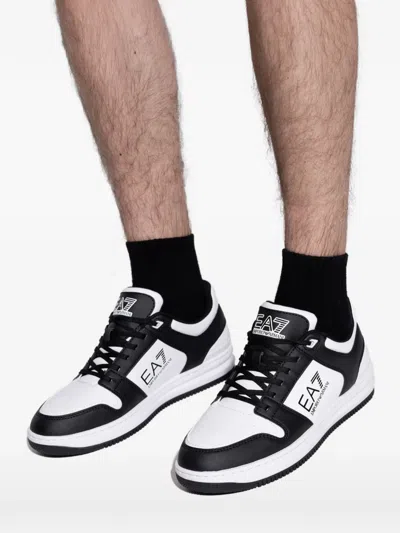 Ea7 Slasher Logo Sneakers In Multi