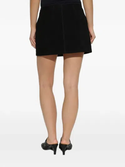 By Malene Birger Nola Suede Mini Skirt In Black
