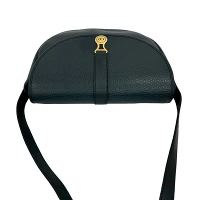 Pre-owned Dior Christian  Navy Leather Pochette Shoulder Bag () In Blue