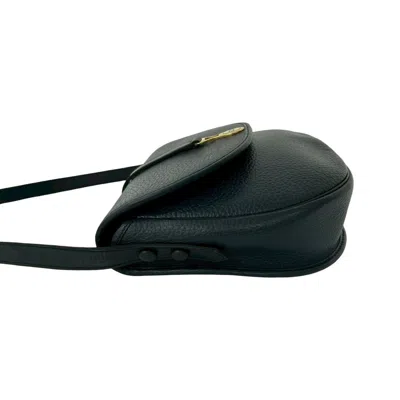 Pre-owned Dior Christian  Navy Leather Pochette Shoulder Bag () In Blue