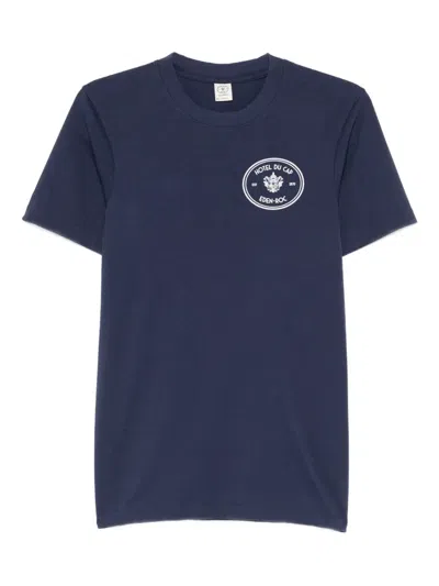 Sporty And Rich Kennedy Graphic-detail T-shirt In Blue