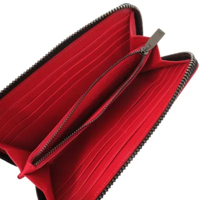 Pre-owned Christian Louboutin Gold Silver Brown Leather Long Wallet (bi-fold) ()