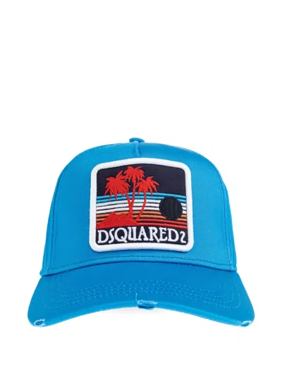 Dsquared2 Patch-detail Baseball Cap In Blue