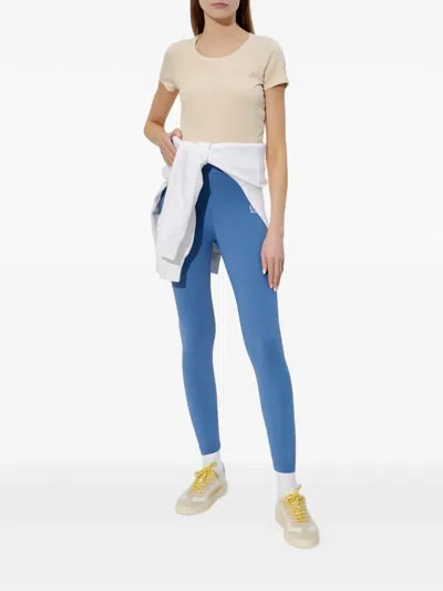 Ea7 Logo T-shirt In Neutral