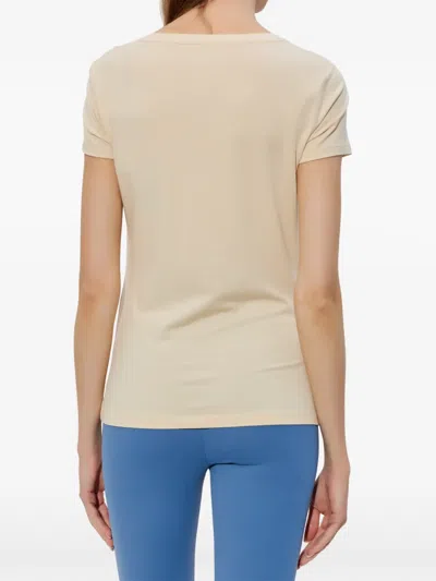 Ea7 Logo T-shirt In Neutral