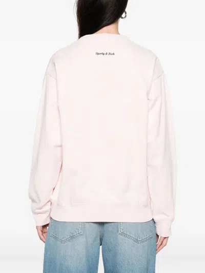 Sporty And Rich Graphic Print Sweatshirt In Pink