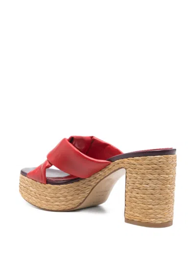 Ferragamo 90mm Knot-detail Platform Sandals In Multi