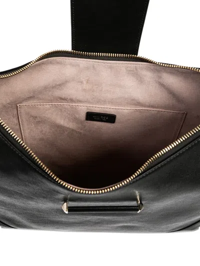 Jimmy Choo Medium Bar Hobo Tote Bag In Black