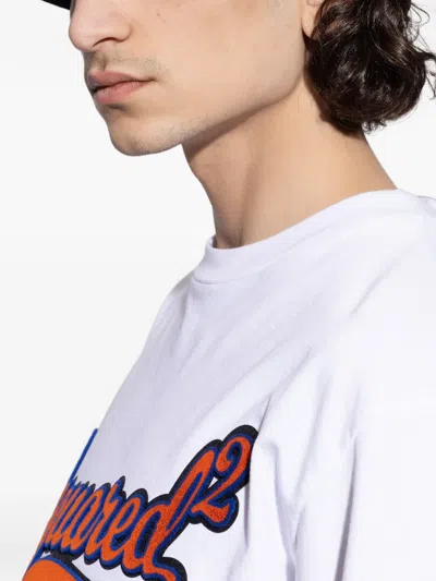 Dsquared2 Palm-print Striped Bucket Hat In Black