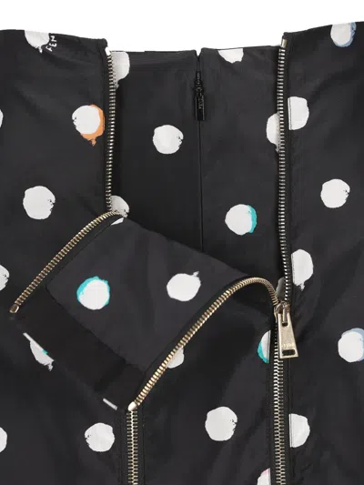 Fendi Falena Dots Printed Mini Skirt In Black