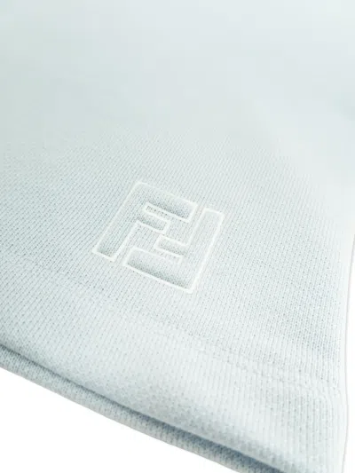 Fendi Logo Shorts In Blue