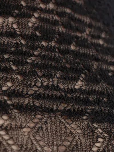 Dsquared2 Openwork Sleeveless Vest In Black