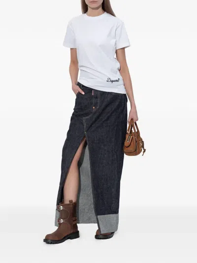 Dsquared2 Round-neck T-shirt In White