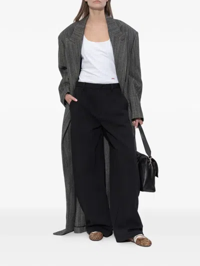 Dsquared2 Embroidered Racerback Ttank Top In White