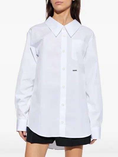 Dsquared2 Patch-pocket Shirt In White