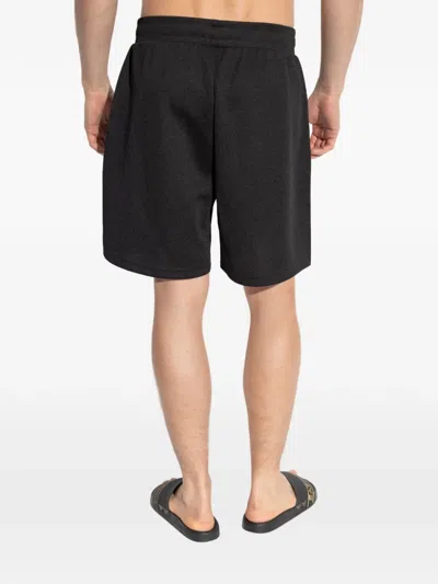 Ea7 Logo-detail Shorts In Black