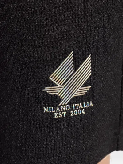 Ea7 Logo-detail Shorts In Black