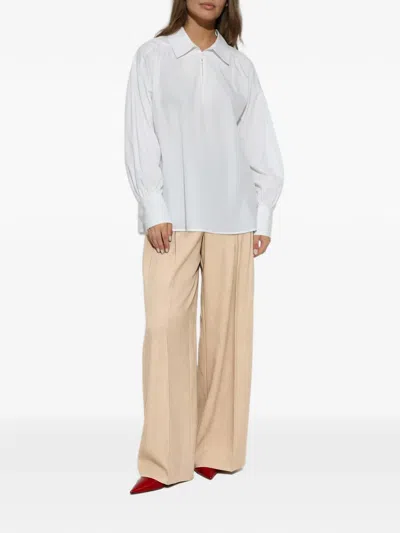 By Malene Birger Leonora Organic Cotton Blouse In White