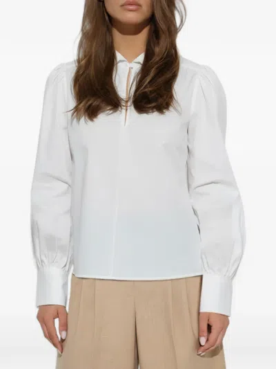 By Malene Birger Leonora Organic Cotton Blouse In White