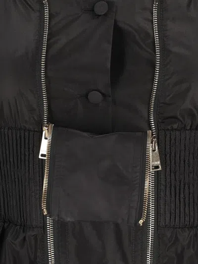 Fendi Zip-up Mini Dress In Animal Print