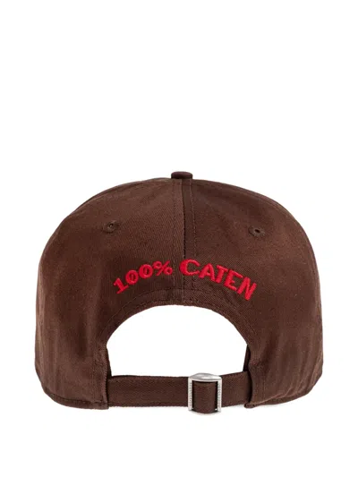 Dsquared2 Distressed Logo-patch Baseball Cap In Brown