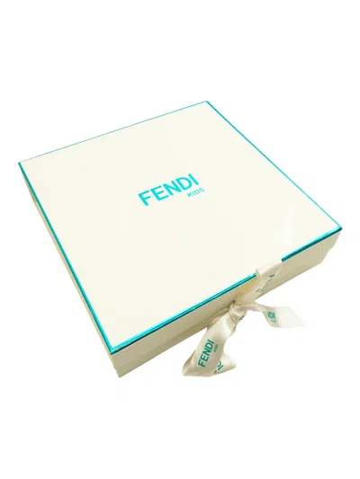 Fendi Peter Pan-collar Babygrow Set In Multi