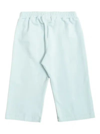 Fendi Drawstring-fastening Logo-detail Track Pants In Blue