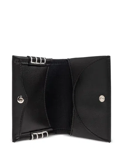 Jw Anderson Leather Loafer Cardholder In Black