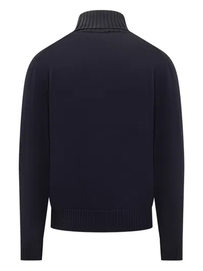 Filippo De Laurentiis Turtleneck Sweater In Blue