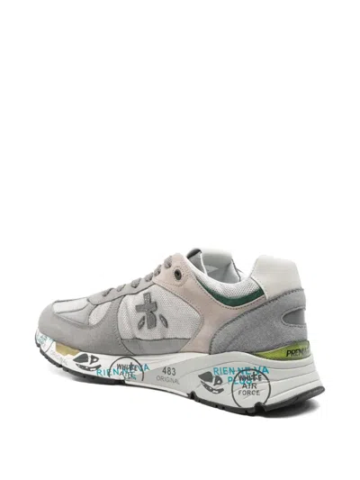 Premiata Low-profile Sneakers With Artistic Graphic Elements In Multi