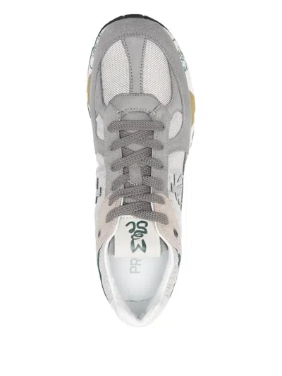 Premiata Low-profile Sneakers With Artistic Graphic Elements In Multi