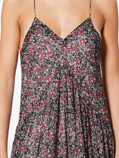 Isabel Marant Étoile Sabbba Floral-patterm Midi Dress In Multi