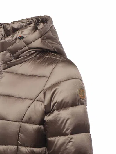 Save The Duck Nylon Down Jacket In Gray
