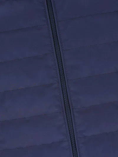 Brunello Cucinelli High Neck Quilted Sleeveless Down Vest In Blue