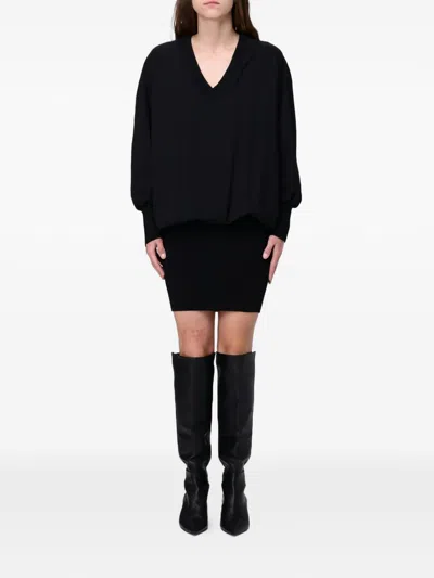 Pinko Dresses Blacks And Greys In Black