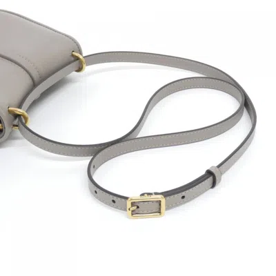 Pre-owned Fendi Gray Leather Shoulder Bag ()