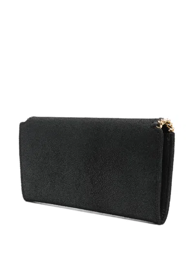 Stella Mccartney Falabella Continental Wallet In Black