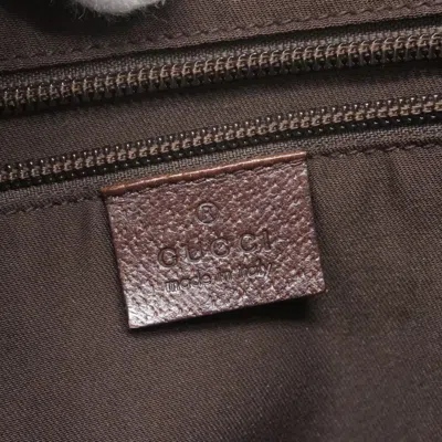 Pre-owned Gucci Beige Canvas Shoulder Bag () In Sand