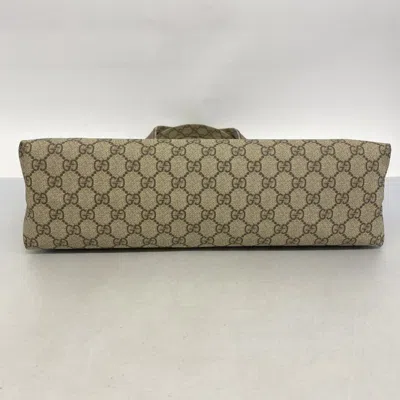 Pre-owned Gucci Beige Light Brown Pvc Tote Bag ()