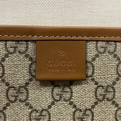 Pre-owned Gucci Beige Light Brown Pvc Tote Bag ()