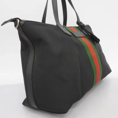 Pre-owned Gucci Black Canvas Tote Bag ()