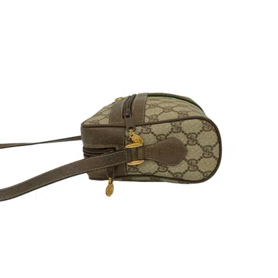 Pre-owned Gucci Brown Leather Pvc Pochette Shoulder Bag ()