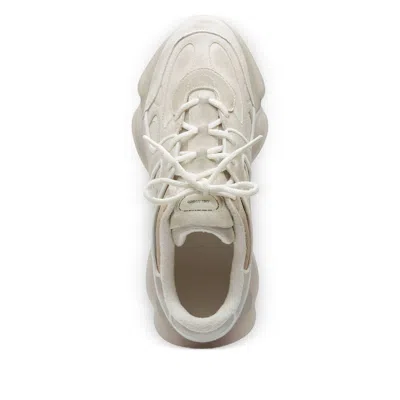 Axel Arigato Eris White Sneaker With Side Logo Lettering And Panel Design In Suede Man In Gray