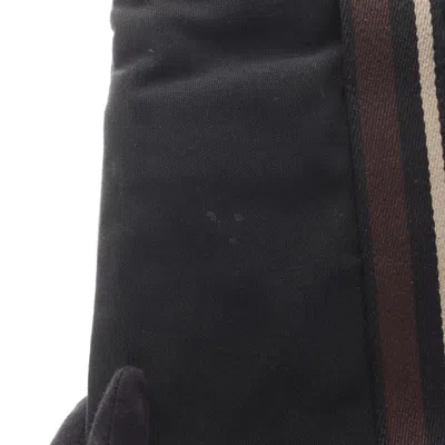 Pre-owned Hermes Beige Black Brown Canvas Leather Tote Bag () In Multi